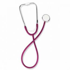 Стетоскоп із односторонньою головкою WS-1 B.Well бордовий