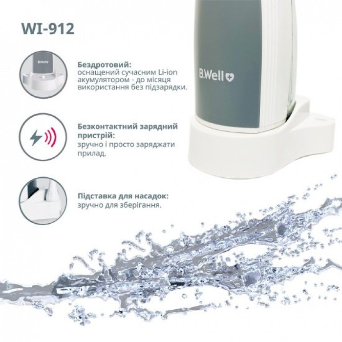 Портативний іригатор для ротової порожнини B.Well ТН-912