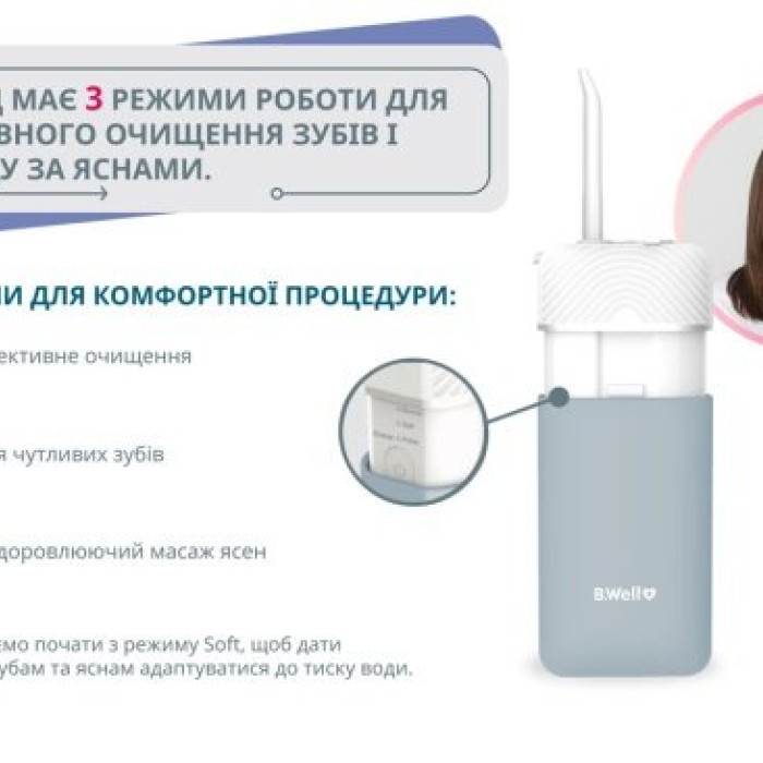 Портативний іригатор для порожнини рота B.Well PRO-913