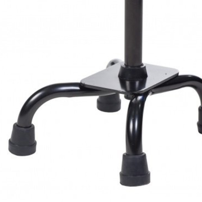 Тростина на чотирьох опорах алюмінієва телескопічна з малою базою Doctor Life 10110 Black