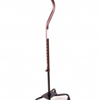 Тростина на чотирьох опорах алюмінієва телескопічна з великою базою Doctor Life 10111 Bronze