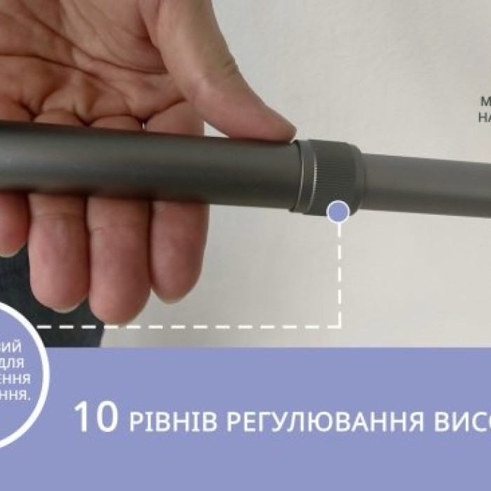 Тростина алюмінієва складна телескопічна Doctor Life 11874 Grey