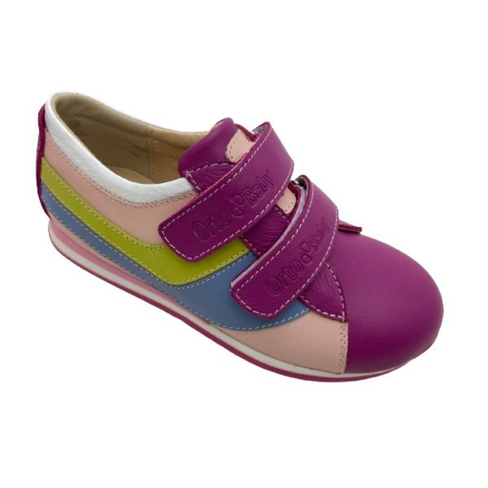 Туфлі дитячі ортопедичні "Веселка" рожеві OrtoBaby D8810