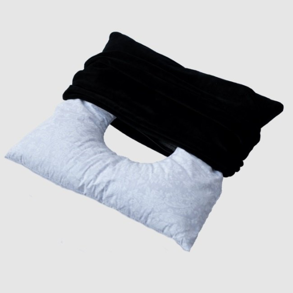 Ортопедична подушка ректальна з гречки в чохлі на блискавці Olvi 10190