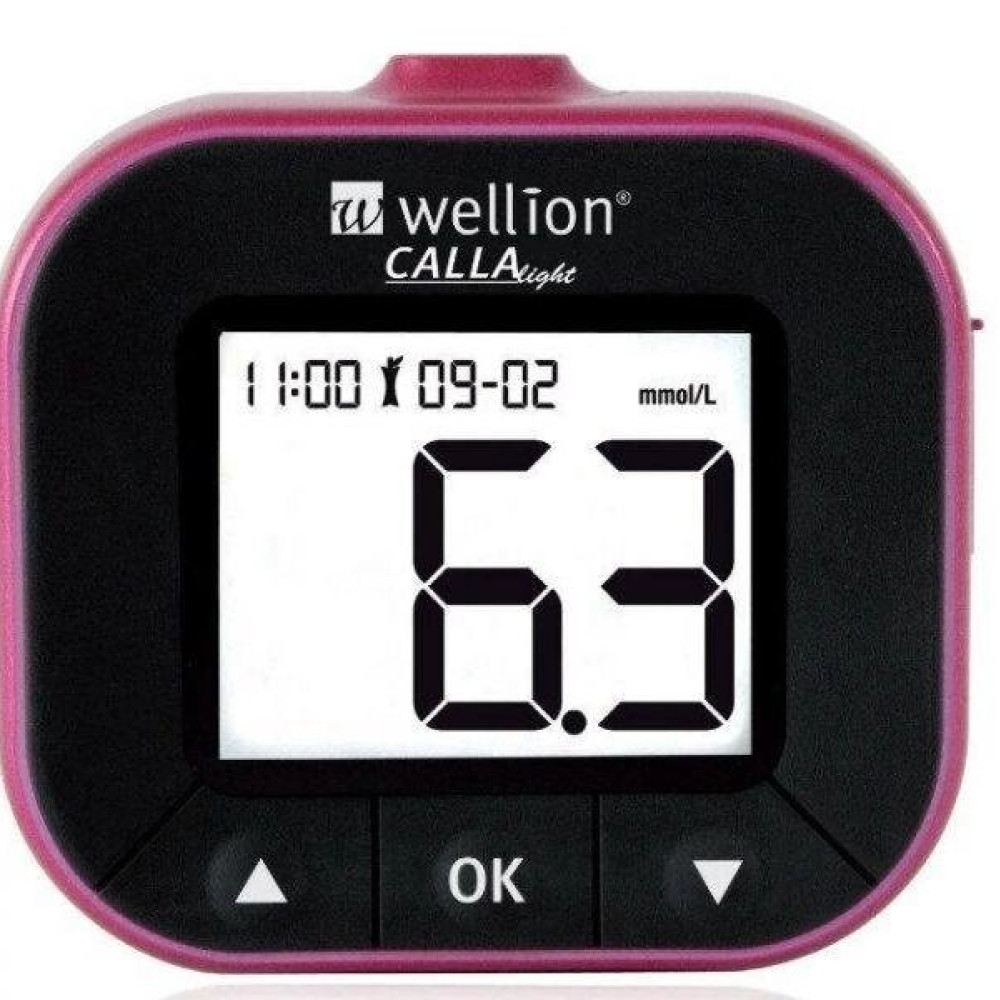 Набор для тестирования уровня глюкозы в крови Wellion CALLA Light ежевика WELL903LBUAMM