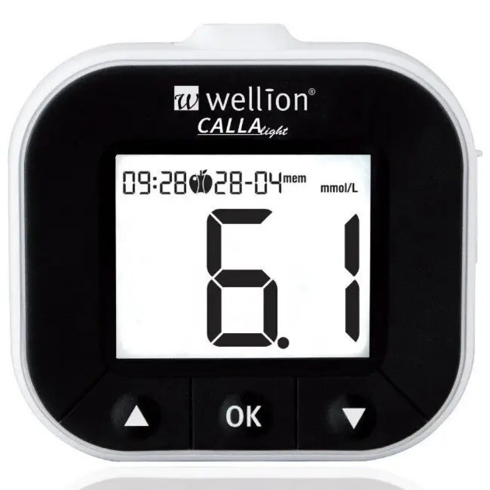Набор для тестирования уровня глюкозы в крови Wellion CALLA Light белый WELL903LWUAMM