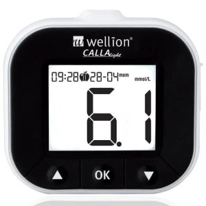 Набір для тестування рівня глюкози в крові Wellion CALLA Light білий WELL903LWUAMM