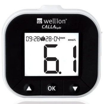 Набор для тестирования уровня глюкозы в крови Wellion CALLA Light белый WELL903LWUAMM