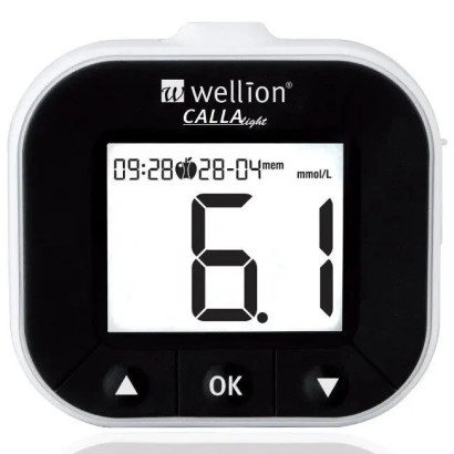 Набір для тестування рівня глюкози в крові Wellion CALLA Light білий WELL903LWUAMM