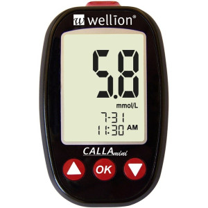 Набір для тестування рівня глюкози у крові Wellion CALLA Mini