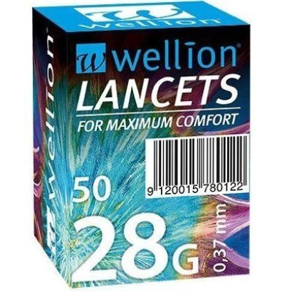 Ланцети Wellion 28 г (G), 50 штук WELL250R