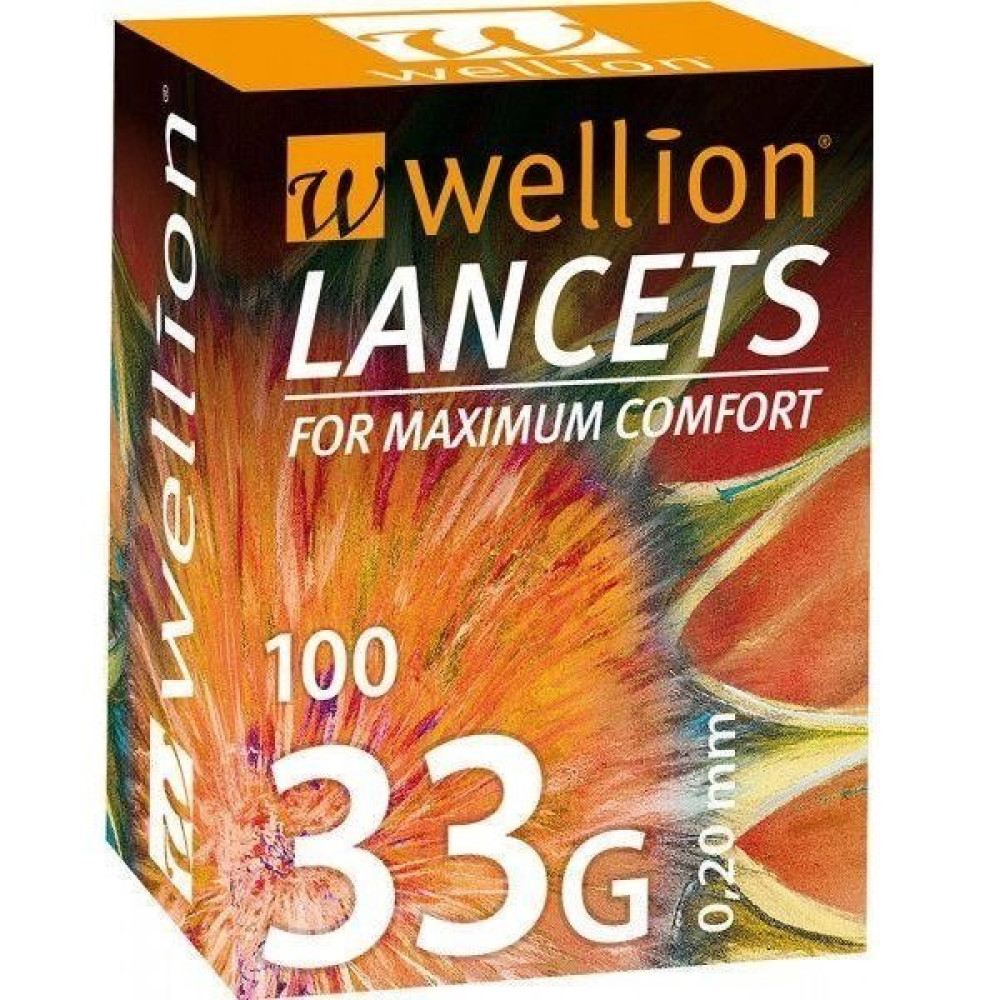 Ланцеты Wellion 33 г (G), 100 штук WELL207R