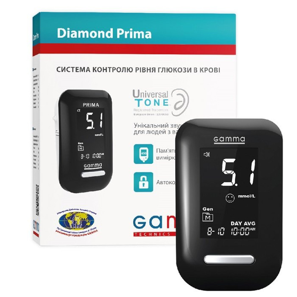 Система контроля уровня глюкозы в крови GAMMA DIAMOND PRIMA
