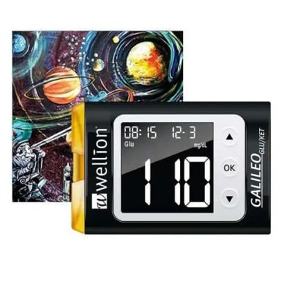 Набор для тестирования уровня глюкозы и кетонов Wellion GALILEO GLU/KET черный ммоль