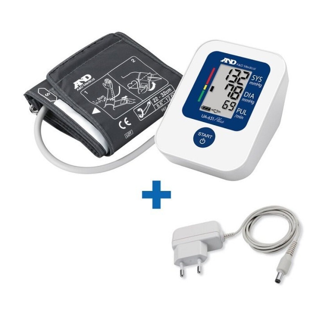 Автоматический тонометр AND UA-651 Plus с адаптером