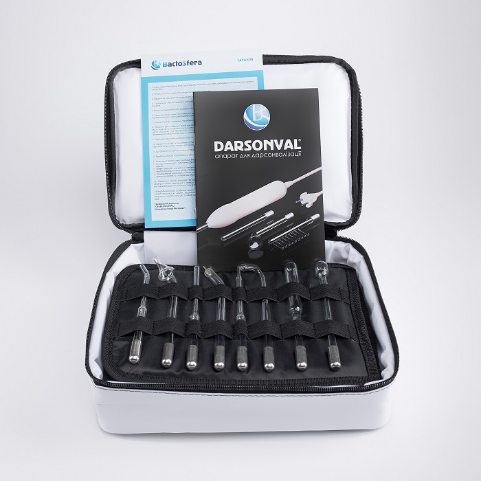 Дарсонваль BactoSfera DARSONVAL Black з сумкою і набором електродів (11 шт)