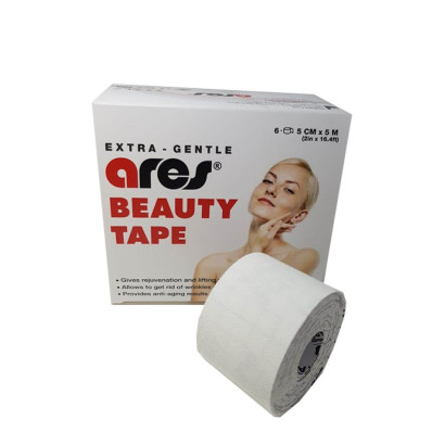 Еластичний кінезіологічний пластир Арес Бьюті 5см*5 м Білий