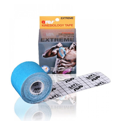 Еластичний кінезіологічний пластир Арес Екстрім 5см*5 м (Блакитний)