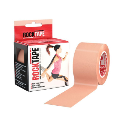 Еластичний кінезіологічний пластир ROCKTAPE 5см*5 м (Тілесний)
