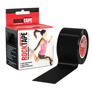 Еластичний кінезіологічний пластир ROCKTAPE 5см*5 м (Чорний)