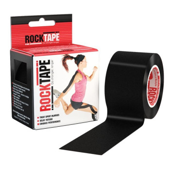 Еластичний кінезіологічний пластир ROCKTAPE 5см*5 м (Чорний)