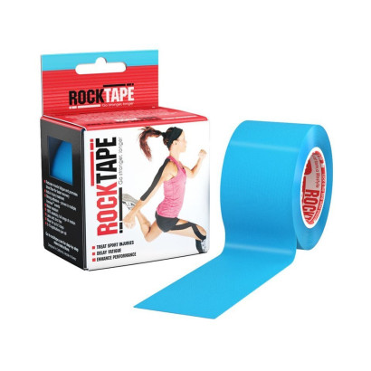 Еластичний кінезіологічний пластир ROCKTAPE 5см*5 м (Блакитний)
