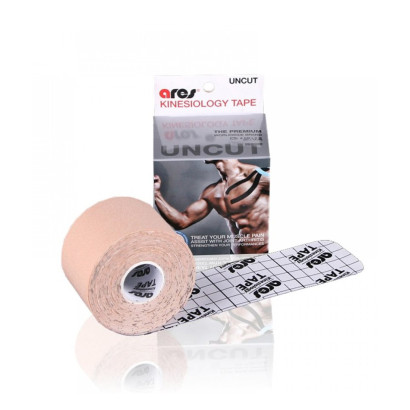Эластичный Кинезиологический пластырь Арес Анкут 5см*5 м (телесный)