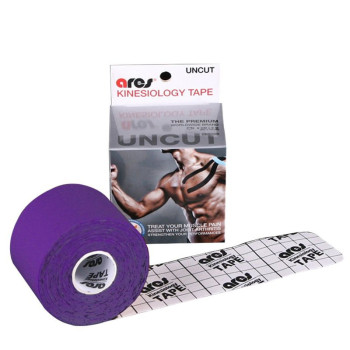 Эластичный Кинезиологический пластырь Арес Анкут 5см*5 м (Фиолетовый)