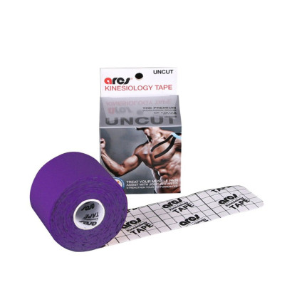 Еластичний кінезіологічний пластир Арес Анкут 5см*5 м (Фіолетовий)