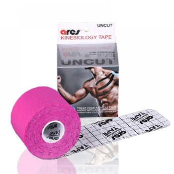 Еластичний кінезіологічний пластир Арес Анкут 5см*5 м (Рожевий)