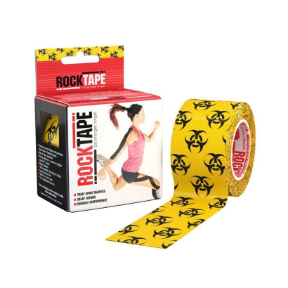 Эластичный Кинезиологический пластырь ROCKTAPE Десижн 5см*5 м (Biohazard)
