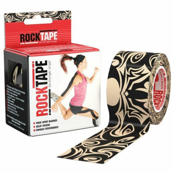 Эластичный Кинезиологический пластырь ROCKTAPE Десижн 5см*5 м (Tattoo)