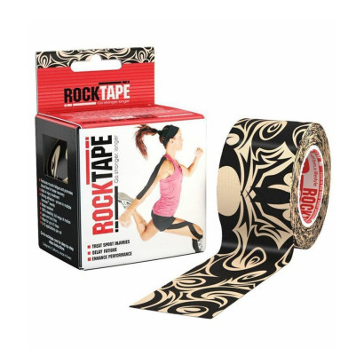 Эластичный Кинезиологический пластырь ROCKTAPE Десижн 5см*5 м (Tattoo)
