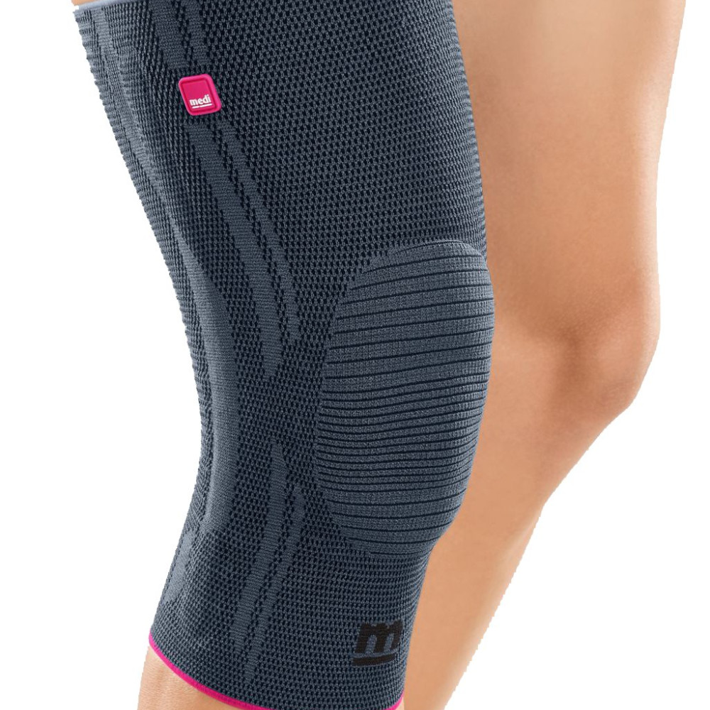 Бандаж коленный с силиконовым пателлярным кольцом Genumedi 613 серый р.4