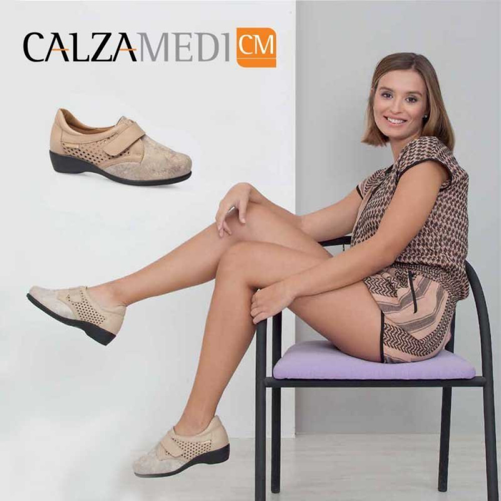 Туфли ортопедические женские CALZAMEDI Stretch 0685-B (беж)