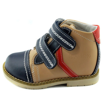 Ботинки демисезонные, темно-синие\бежевые 4Rest Orto 03-401