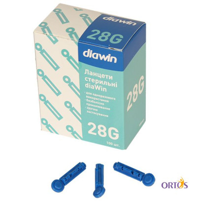 Ланцеты diaWin 28G (100 шт)