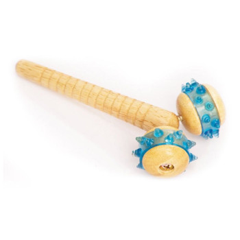 Массажер с деревянной ручкой OМ-526