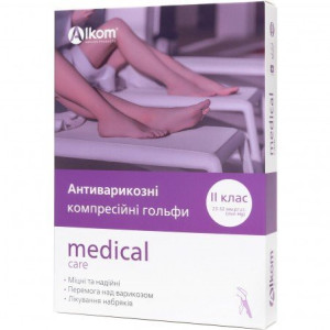 Гольфы антиварикозные medical care, закрытый носок, класс компрессии II Алком 00112