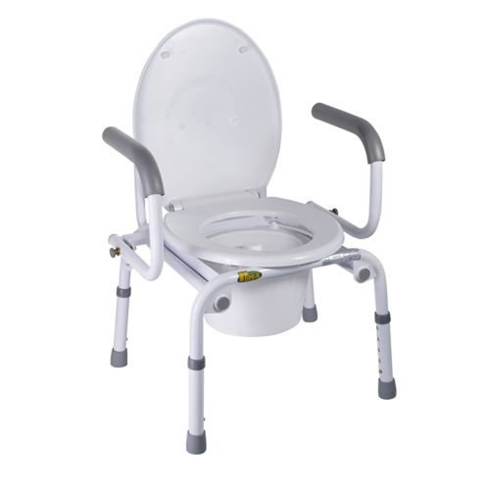 Стул-туалет с откидными подлокотниками Nova A8900AD, металл