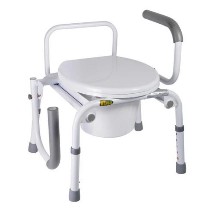 Стул-туалет с откидными подлокотниками Nova A8900AD, металл