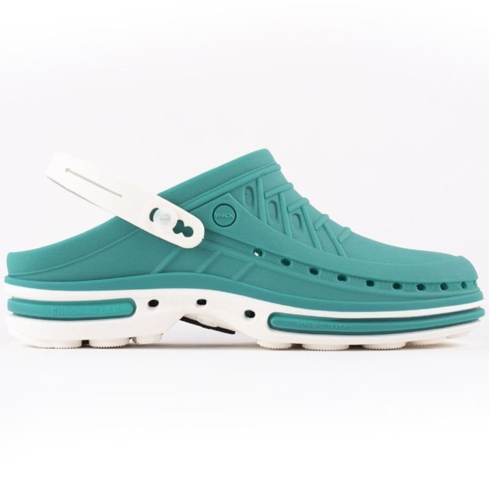 Сабо медицинские Wock CLOG06 цвет белый-зеленый