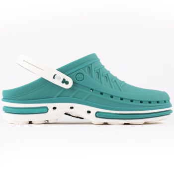 Сабо медицинские Wock CLOG06 цвет белый-зеленый