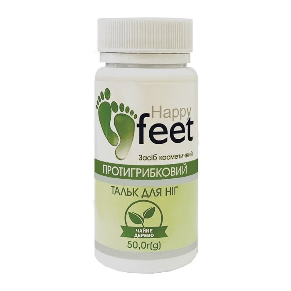 Тальк для ніг HAPPY FEET Протигрибковий (чайне дерево) 50 г ENJEE 10644
