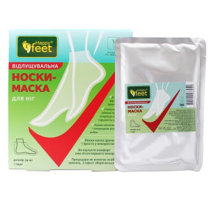 Носки-маска для ніг відлущувальна HAPPY FEET 1 пара ENJEE 11829