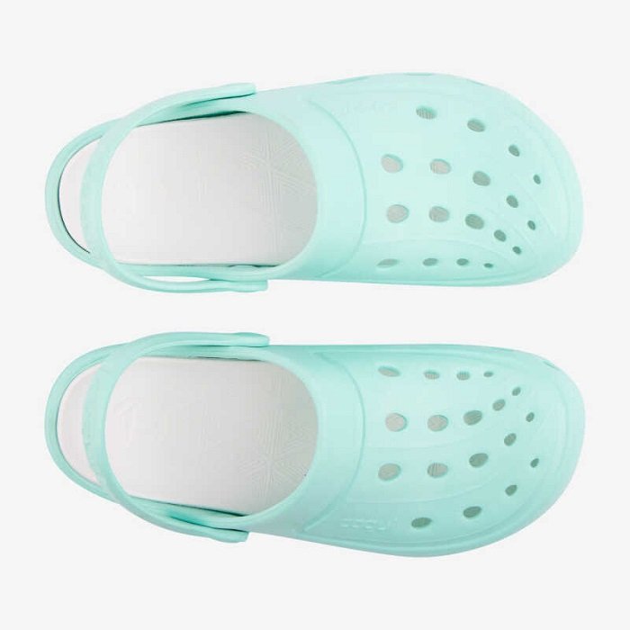 Сабо (кроксы) COQUI женские JUMPER (6352 Lt. Mint/White) мятный/белый ДОСТУПЕН ТОЛЬКО САМОВЫВОЗ