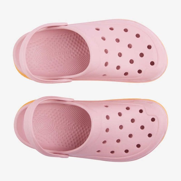 Сабо (крокси) COQUI жіночі CODY (6432 POWDER PINK/ORANGE ) рожевий/помаранчевий ДОСТУПНИЙ ЛИШЕ САМОВИВІЗ