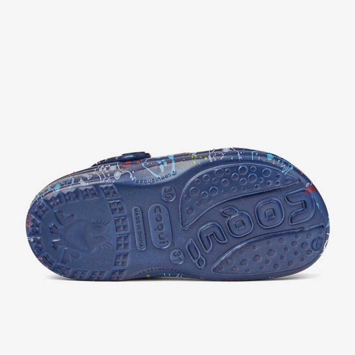 Сабо (кроксы) детские COQUI (8115 Navy Game + Amulet) синий ДОСТУПЕН ТОЛЬКО САМОВЫВОЗ