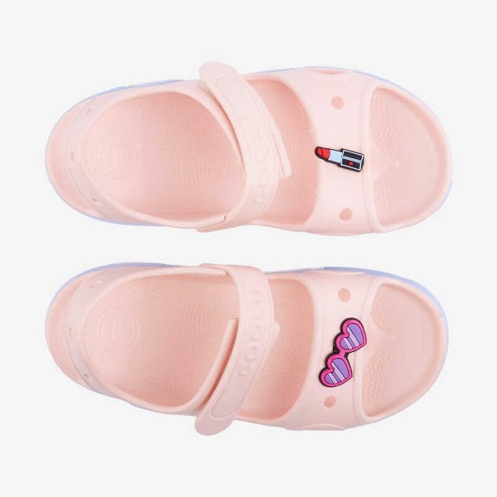 Босоножки сандалии детские COQUI YOGI (8861 Candy Pink/Candy Blue Rainbow + Amulet) розовый ДОСТУПЕН ТОЛЬКО САМОВЫВОЗ