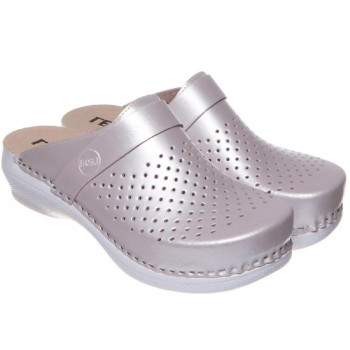 Сабо ортопедичні жіночі Leon PU102 перламутрові